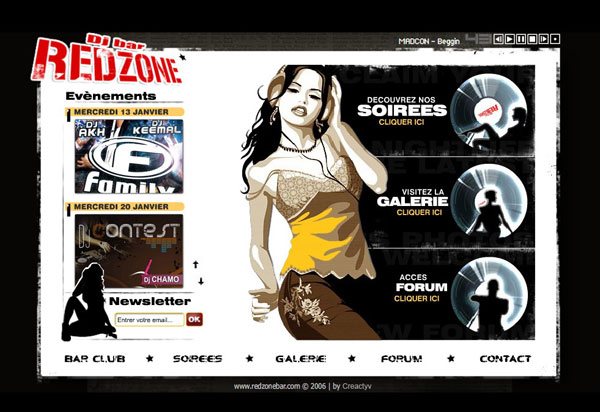 Aperçu du projet : Redzone Dj Bar